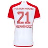 Conjunto (Camiseta+Pantalón Corto) FC Bayern de Múnich Lucas Hernandez 21 Primera Equipación 23-24 - Niño